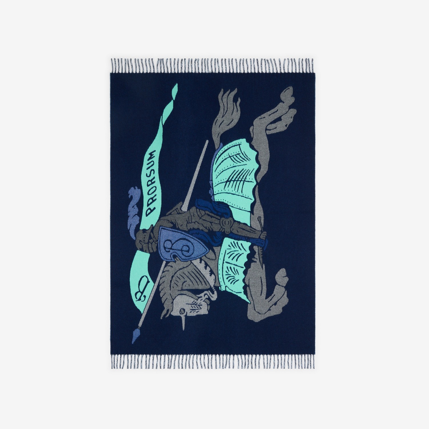 버버리 블랭킷 울 캐시미어 EKD 댐슨 블루 190x140cm 81195211