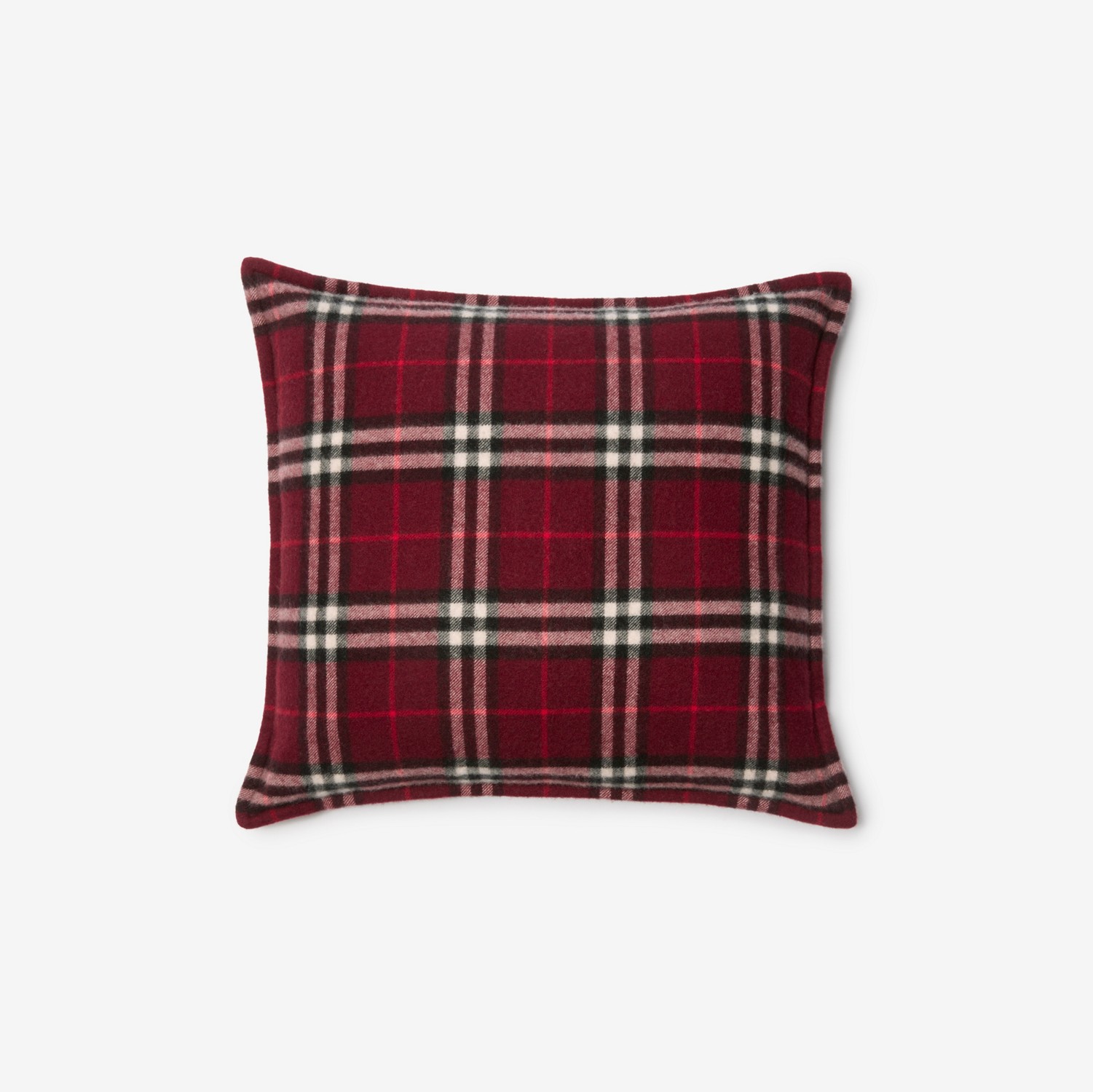 버버리 캐시미어 쿠션 체크 옥스블러드 레드 81204031