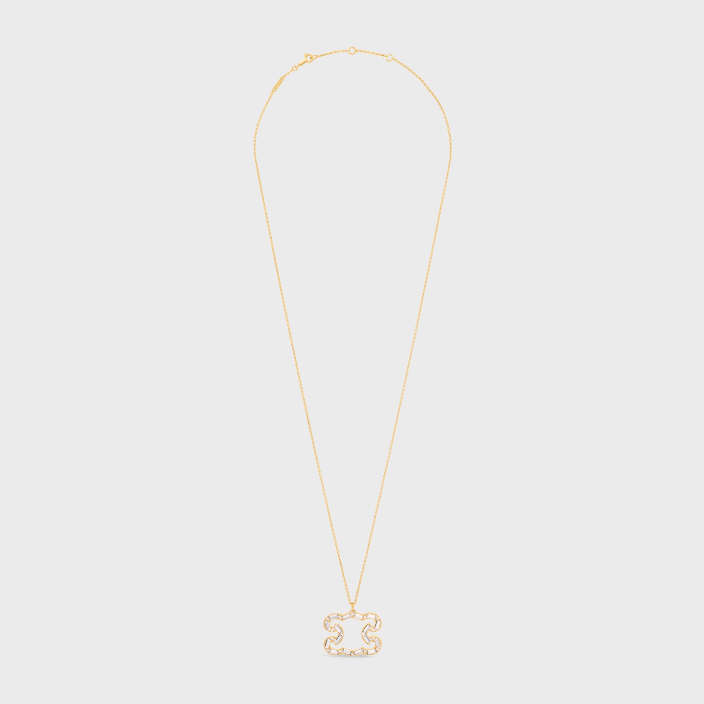 셀린느 목걸이 골드 스트라스 브래스