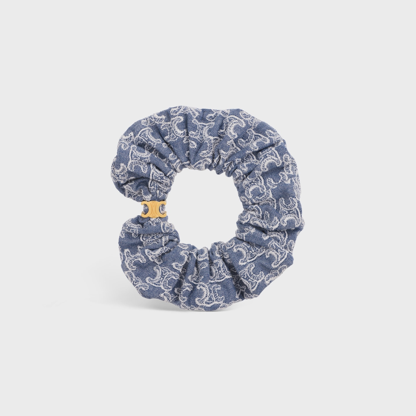 셀린느 스크런치 모노그램 주얼리 골드 파랑 461LF2BCP07GD