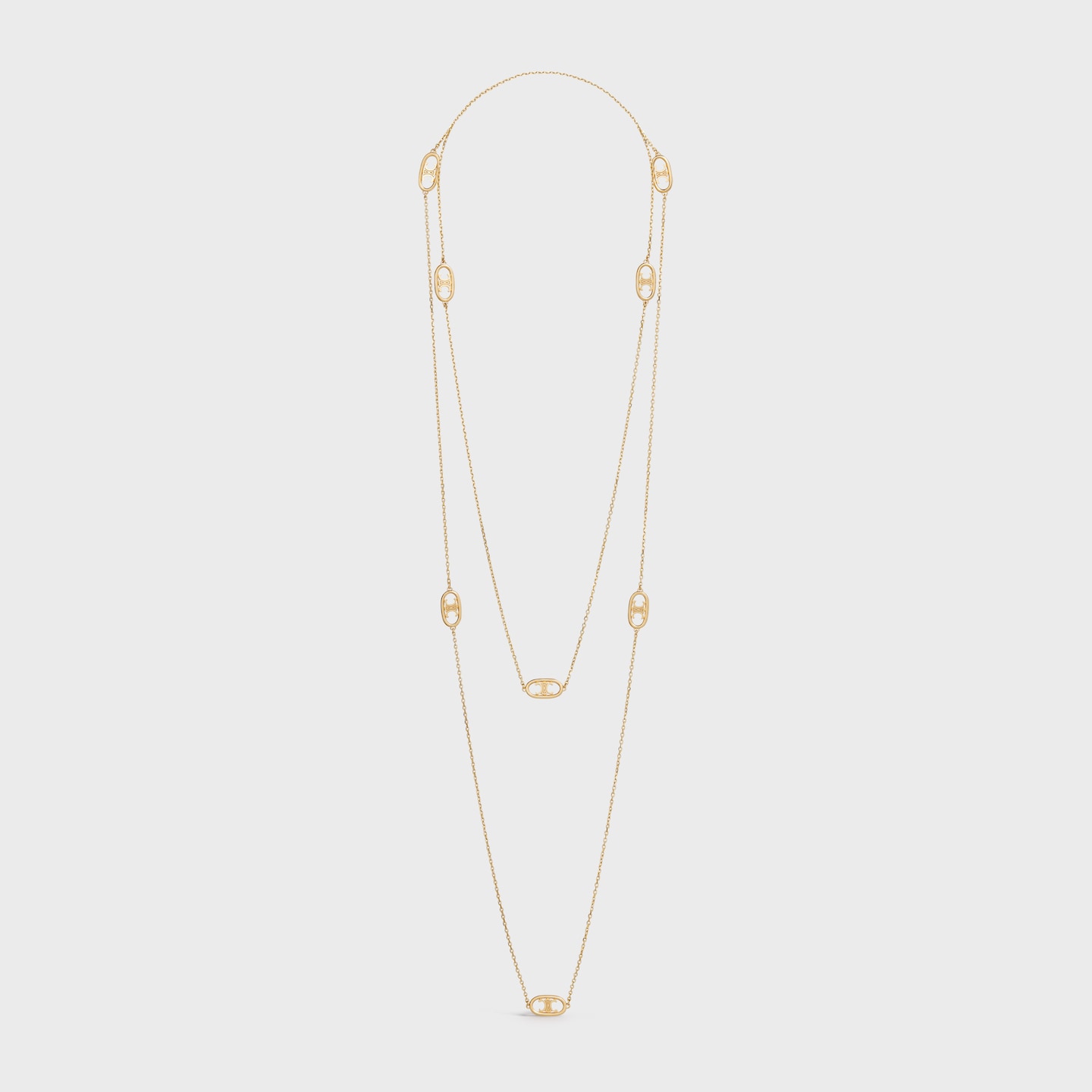 셀린느 18K 골드 체인 목걸이 42인치 46Y176GLY37AU