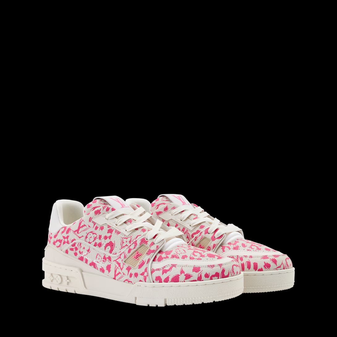 루이비통 스니커즈 슬립온 로즈 1AJJUR