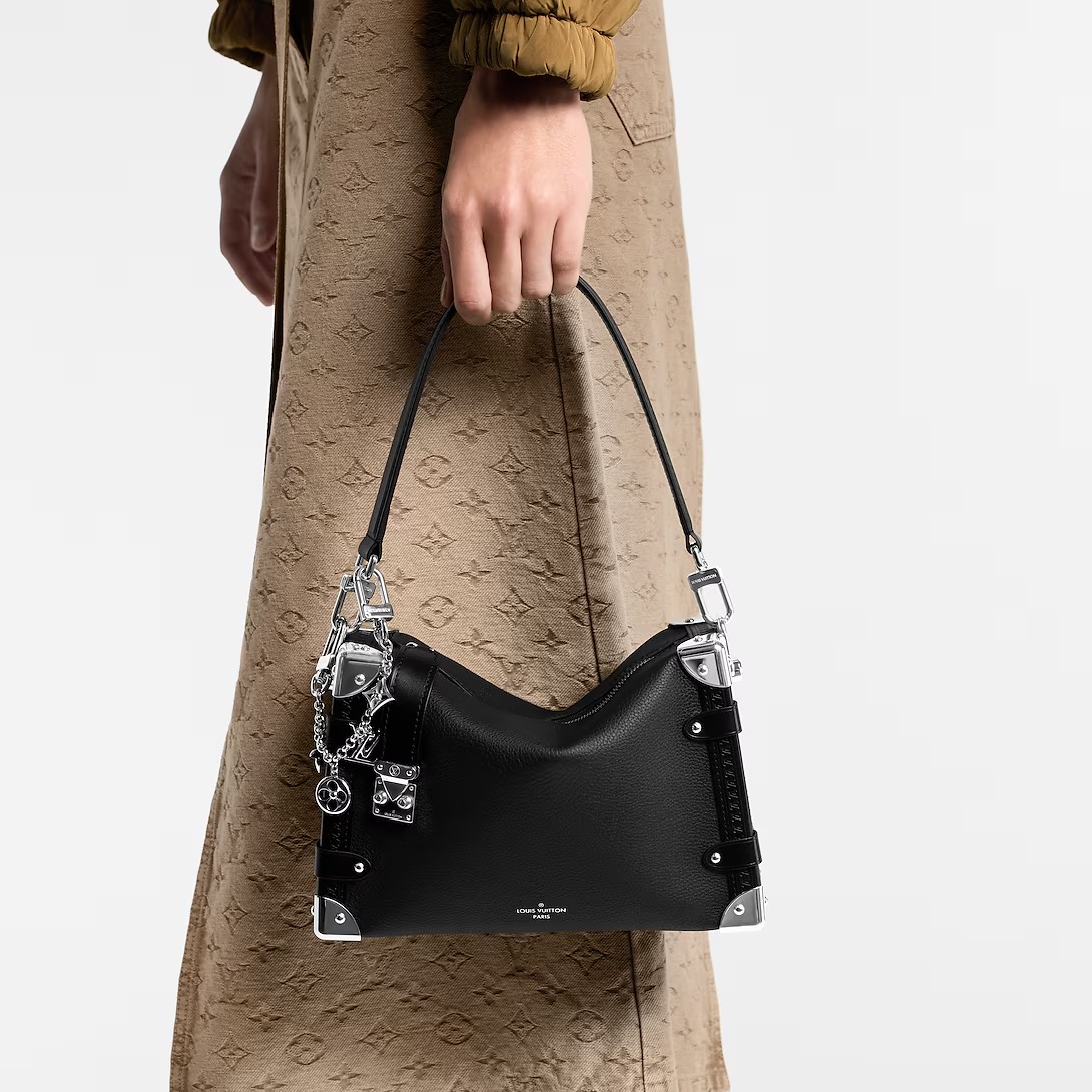 루이비통 핸드백 사이드 트렁크 MM 블랙 M25160