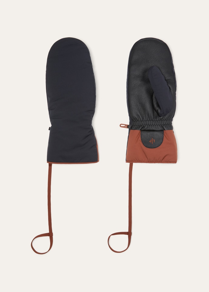로로피아나 장갑 스키 블루 네이비 FAQ2910_W538