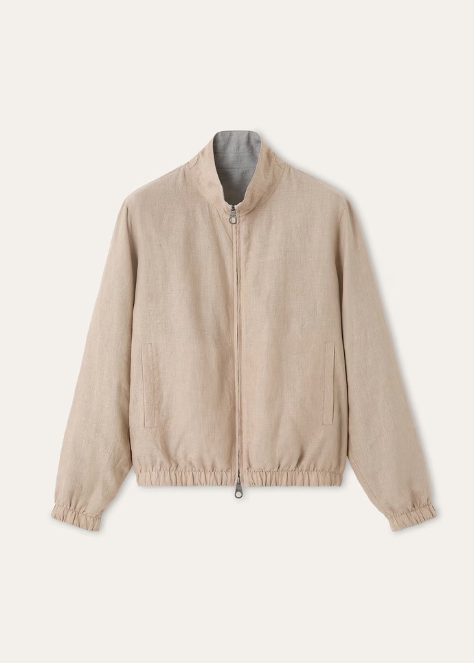 로로피아나 봄버 자켓 레귤러핏 아이코닉 FAP5414_B4XY