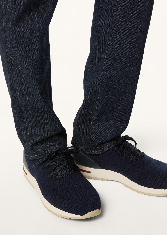 로로피아나 스니커즈 슬림핏 360 LP 플렉시 워크 미드나잇 블루 FAQ2223_WA13