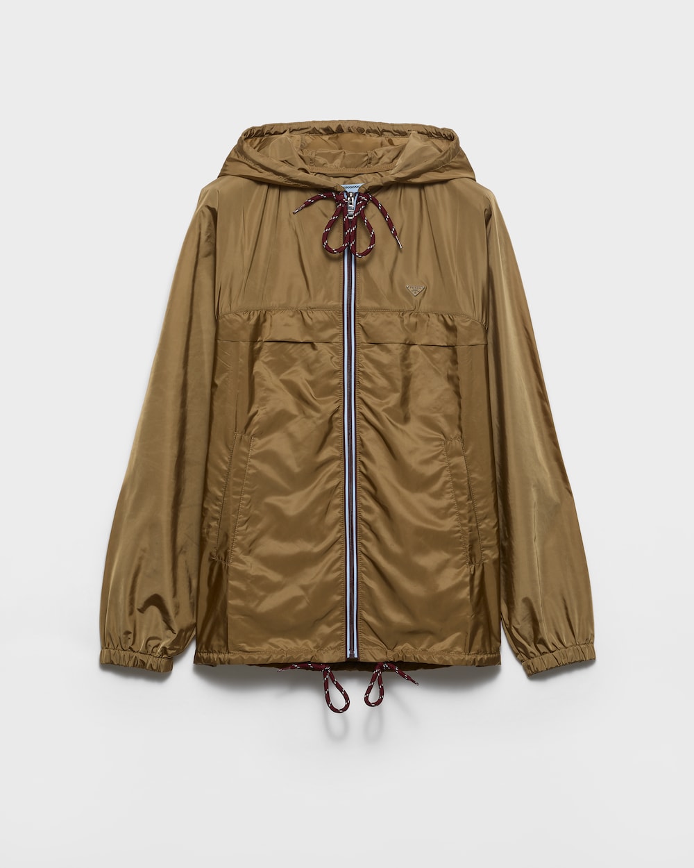프라다 레인코트 루즈핏 후드 세사미 292252_1WQ9_F0A68_S_WMO